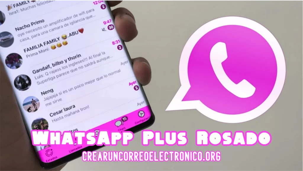 Descargar WhatsApp Plus Rosado